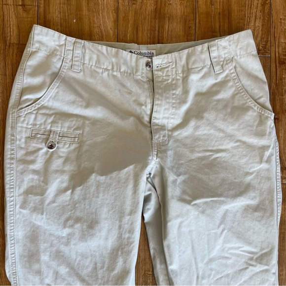 COLUMBIA Women’s Tan Straight Leg Utility Pants Cotton Size 4 - Picture 2 of 12